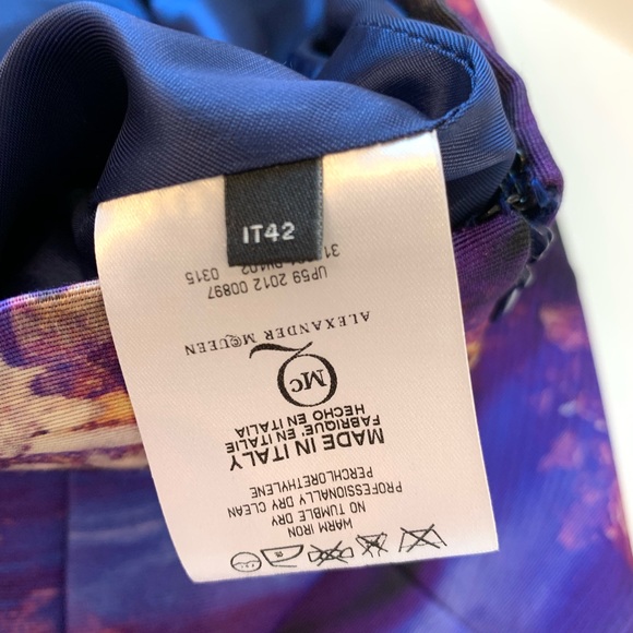 ALEXANDER MCQUEEN High Waisted A-Line Skirt Sz 42 - Picture 3 of 6